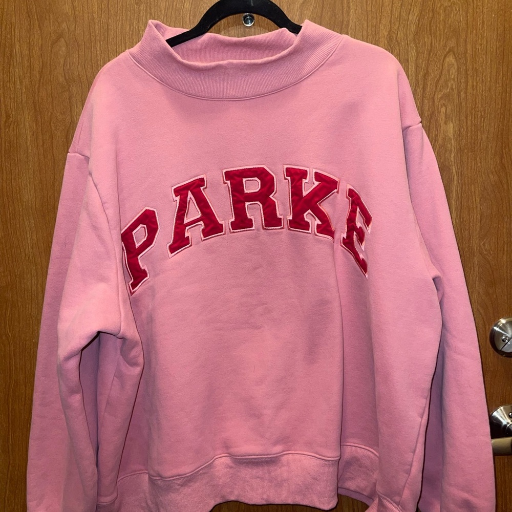 PARKE FLEECE MOCKNECK Bubblegum & Red